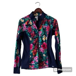 Tommy Bahama Women’s Island Active Full Zip Floral Jacket- Size M | like new!
